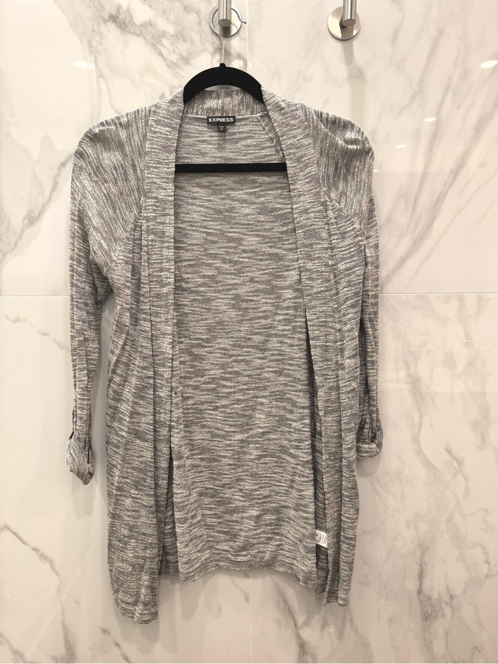 Express Heather Gray Cardigan